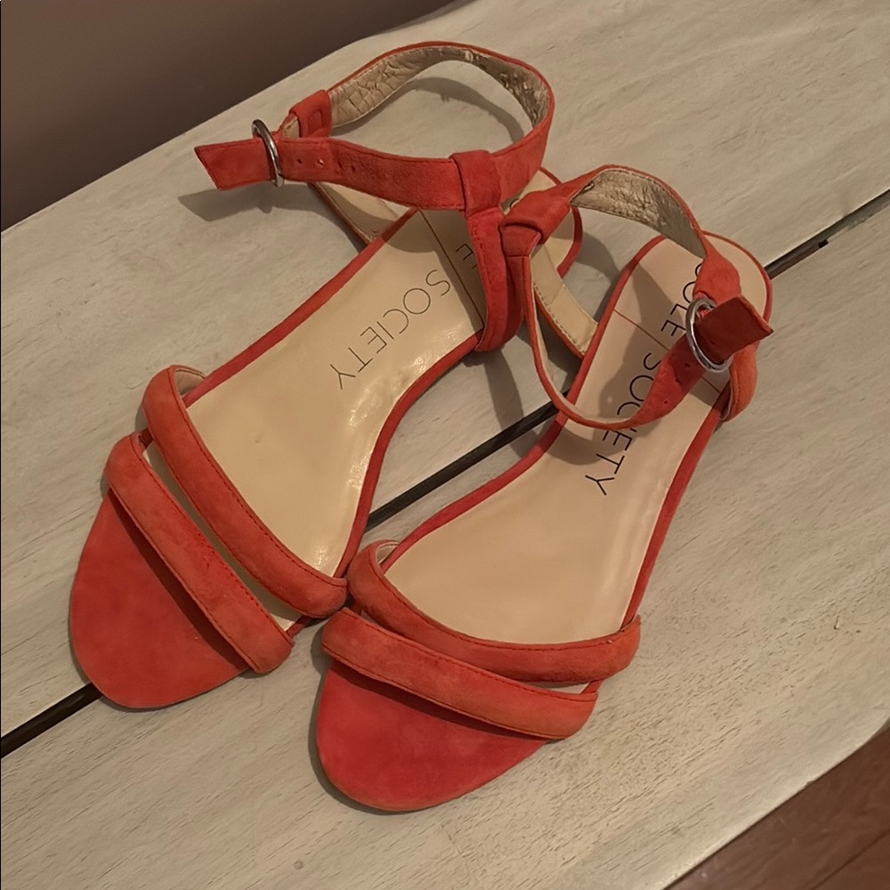 Sole Society Women's Orange Sandals